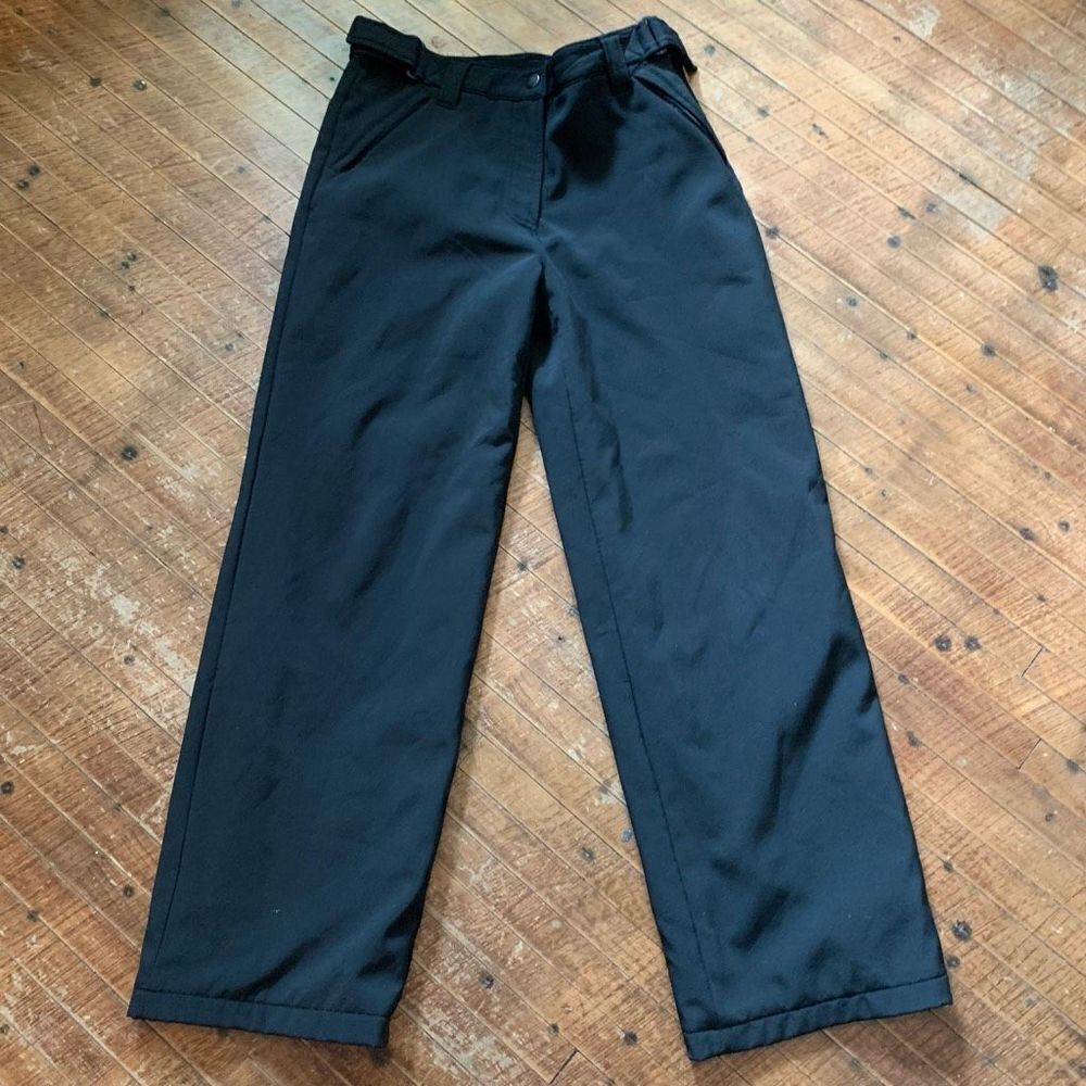 Predator black fleece lined M adjustable waist ski pants